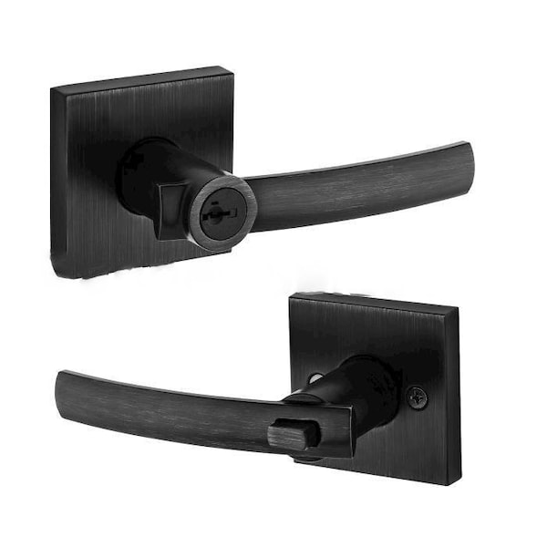 Kwikset Sydney Keyed Entry Lever 156SYL-SQT-514-SMT-6AL-RCS - main